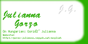 julianna gorzo business card